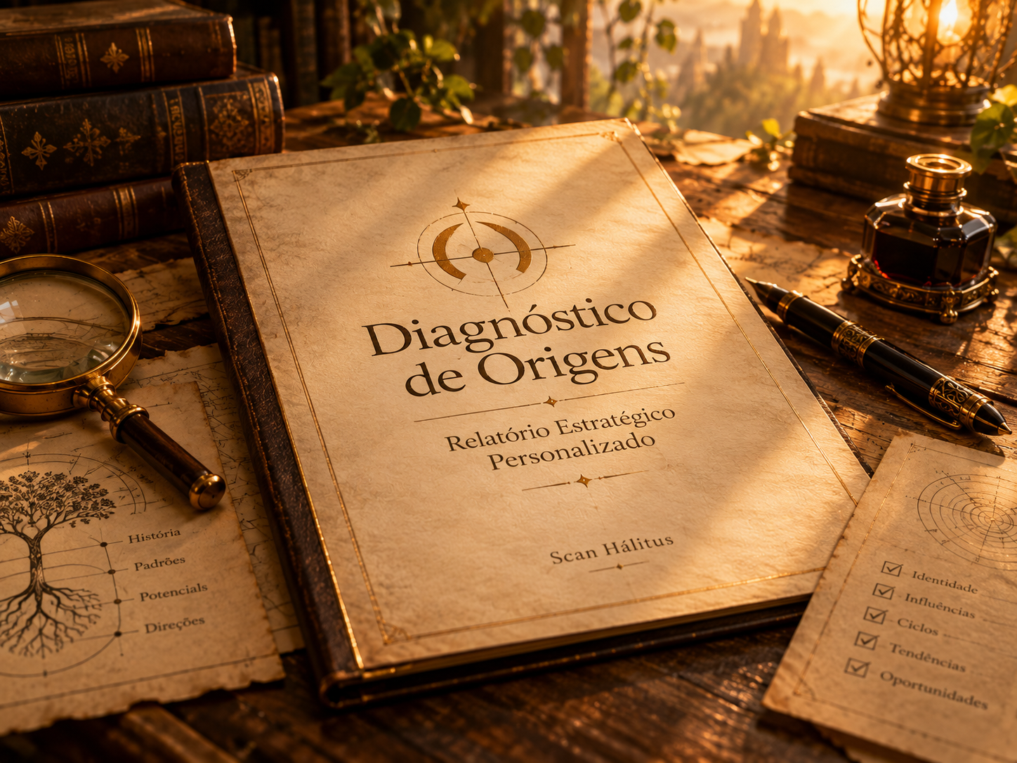 Mockup do Diagnóstico de Origens